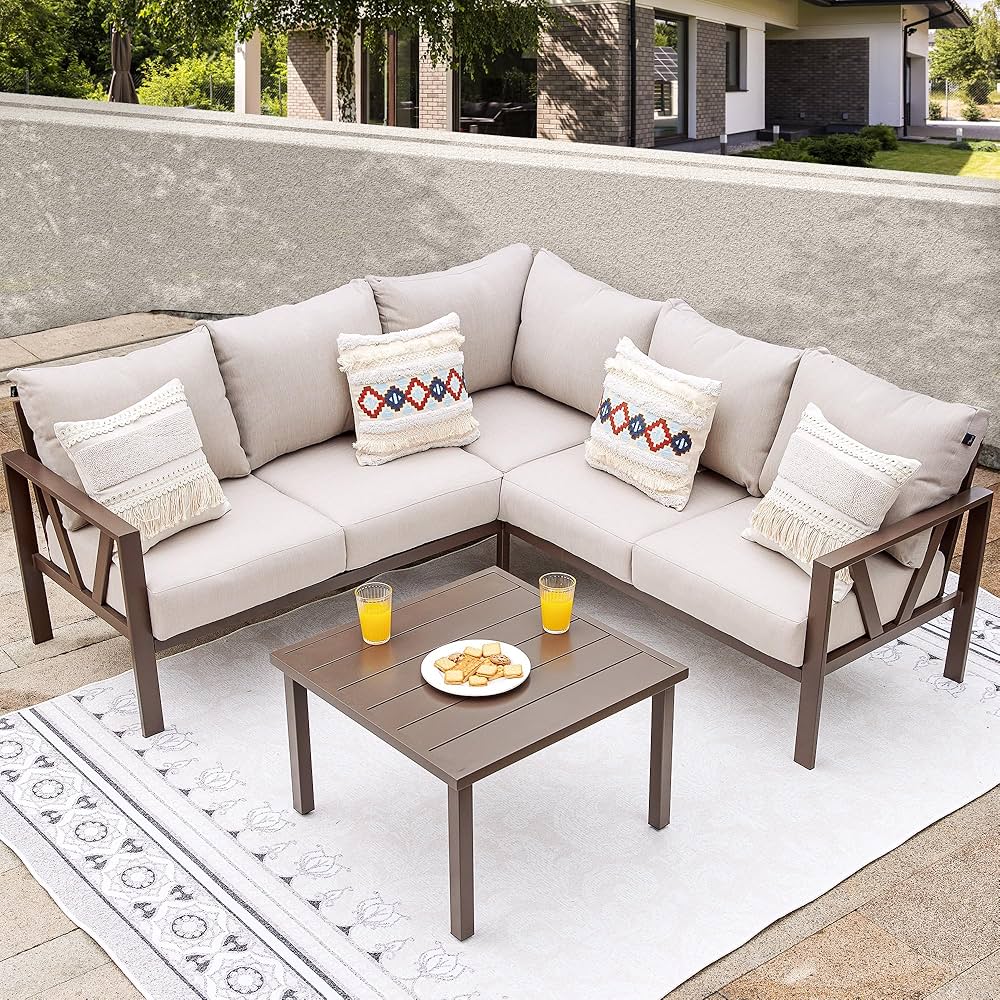 Amazon.com: COMLAX FIELD Patio Furniture Set, 6 Pieces